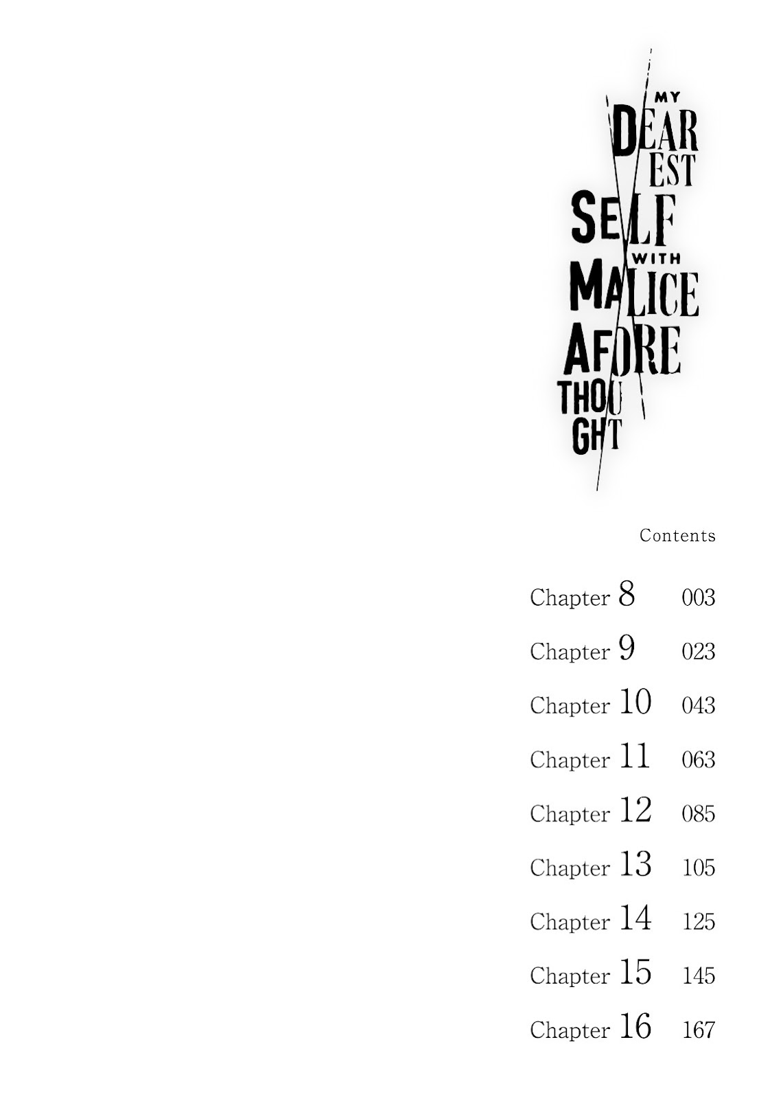 Read My Dearest Self With Malice Aforethought AR Manga Online