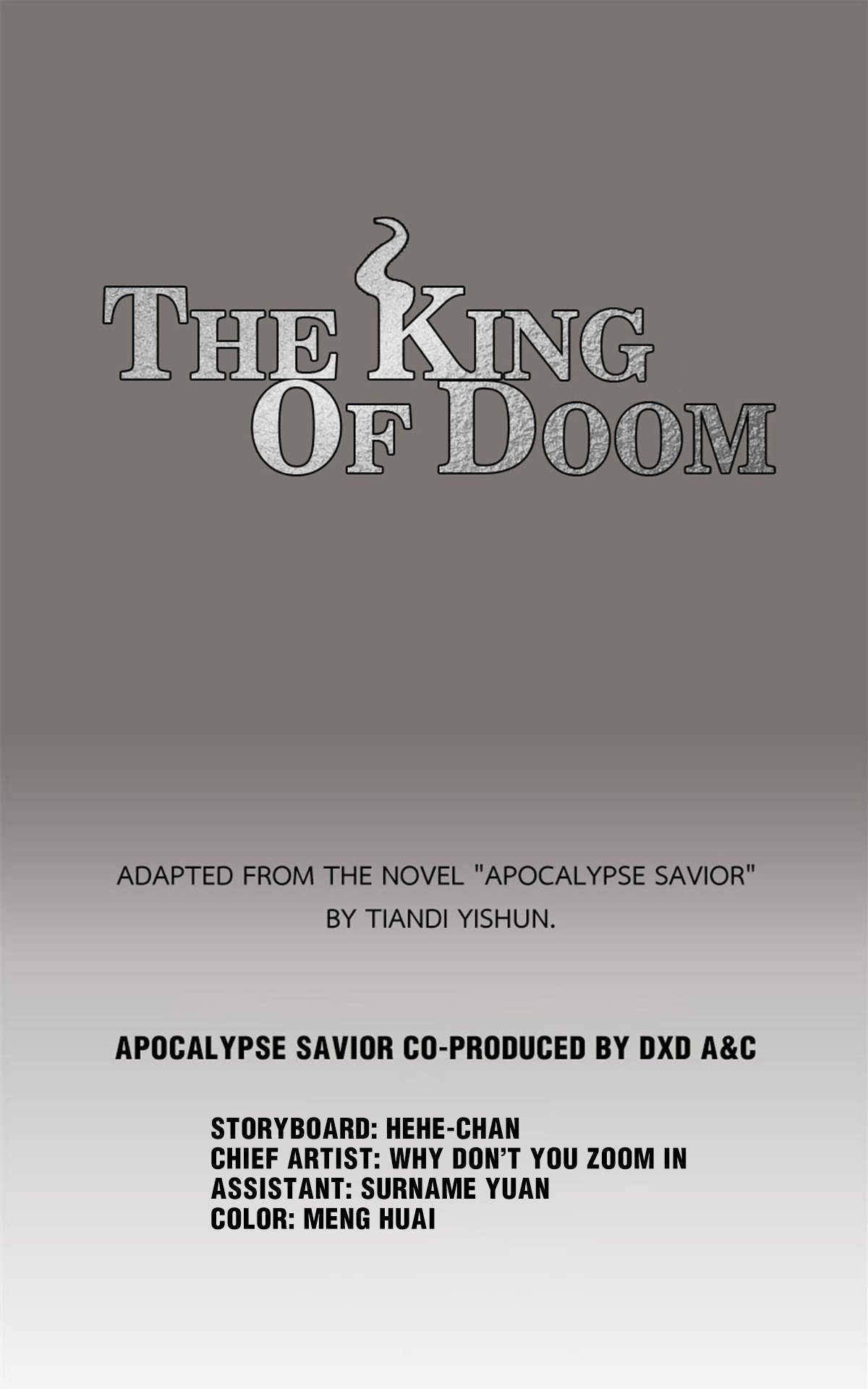 Read Apocalypse Savior EN Manga Online