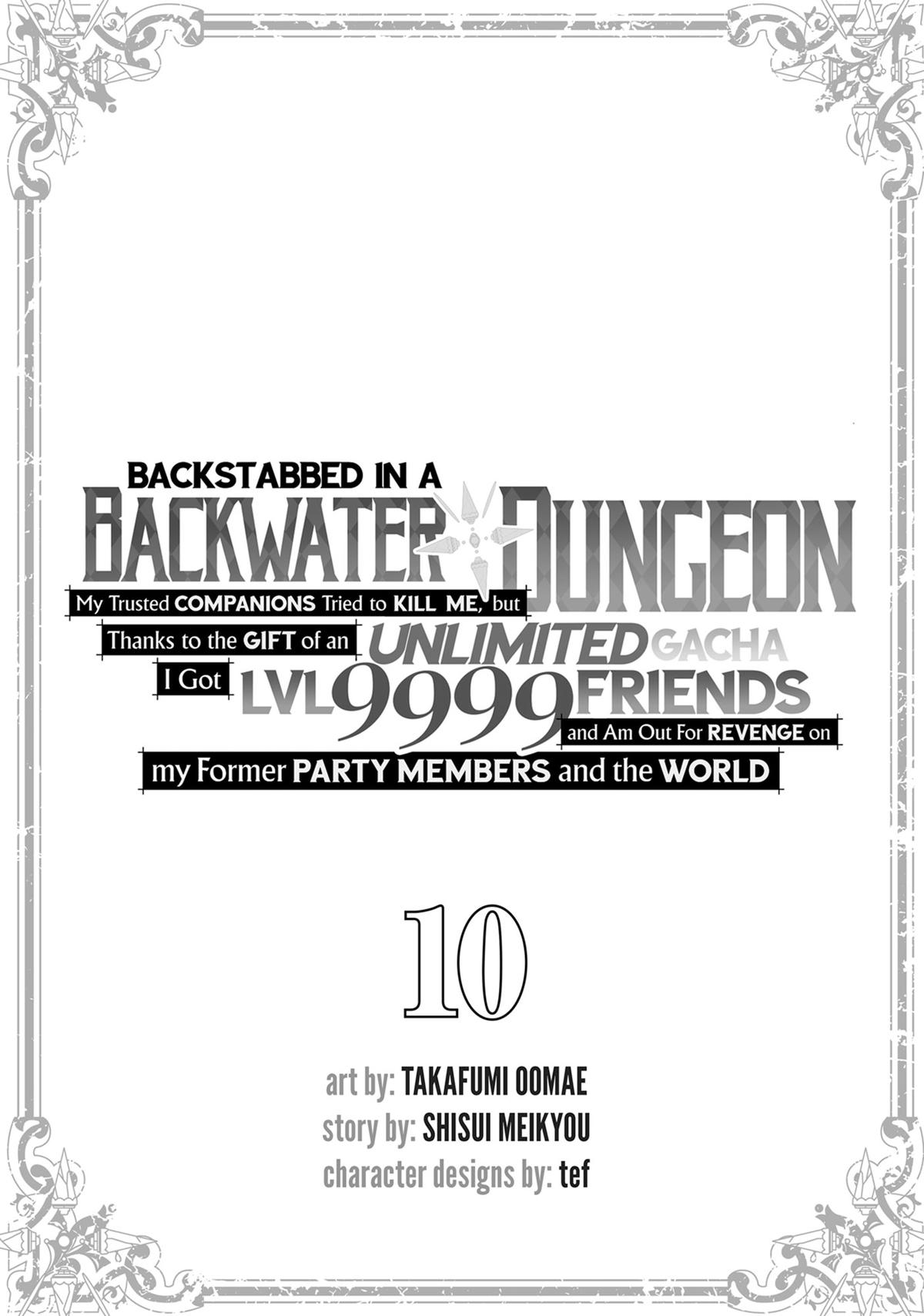 Read Backstabbed in a Backwater Dungeon_ My Party Tried to Kill Me, But Thanks to an Infinite Gacha I Got LVL 9999 Friends and Am Out for Revenge EN Manga Online