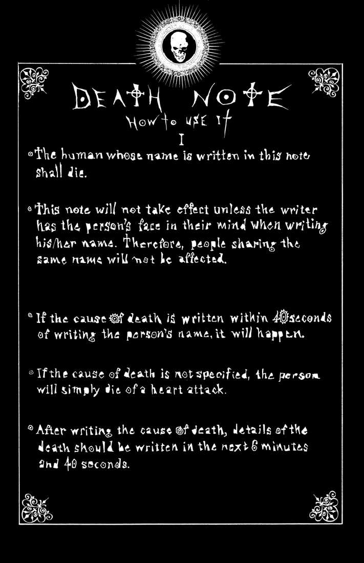 Read Death Note EN Manga Online