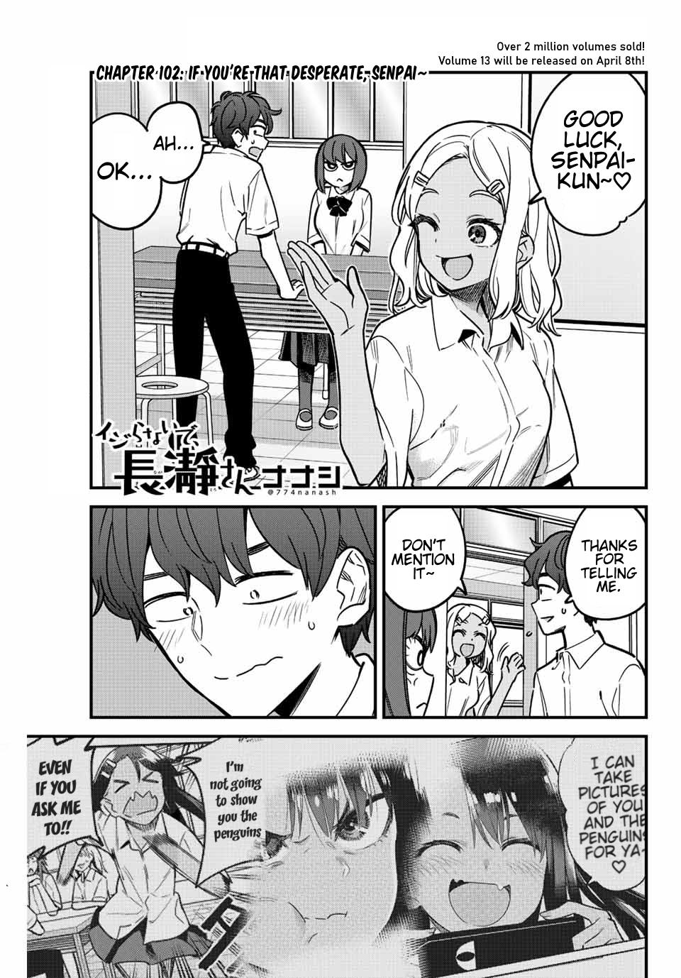 Read Don't Toy With Me, Miss Nagatoro EN Manga Online
