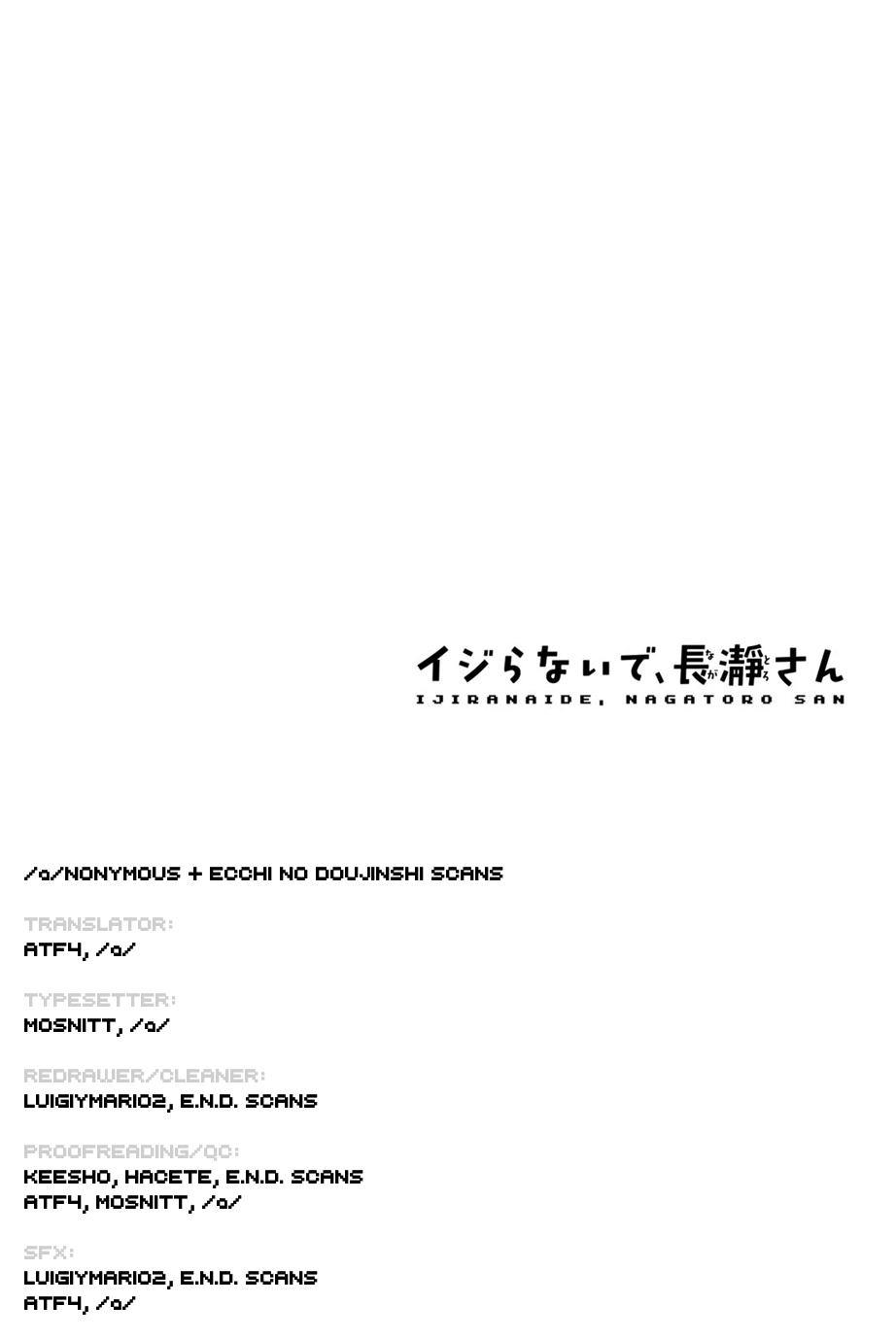 Read Don't Toy With Me, Miss Nagatoro EN Manga Online