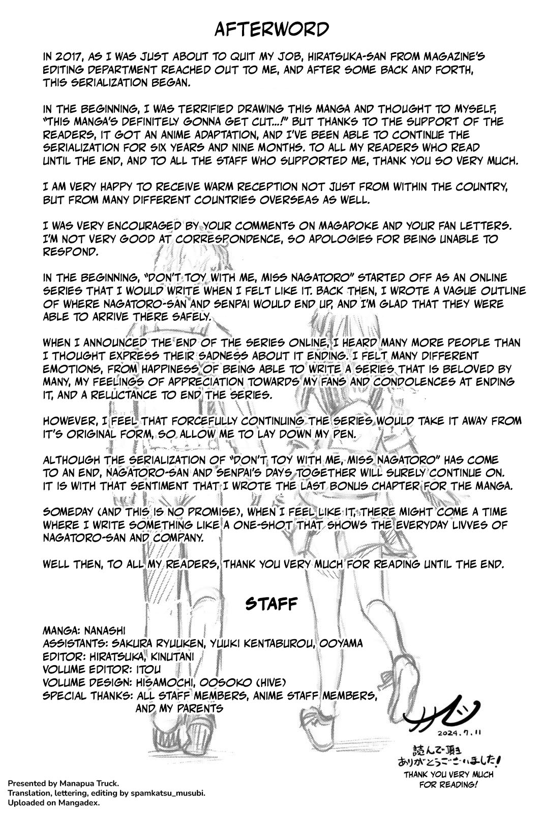 Read Don't Toy With Me, Miss Nagatoro EN Manga Online