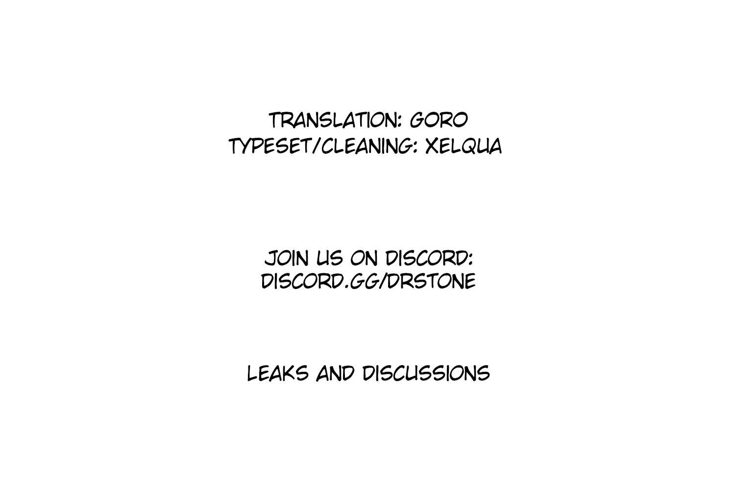 Read Dr. STONE EN Manga Online
