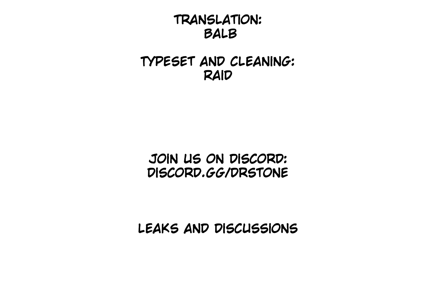 Read Dr. STONE EN Manga Online