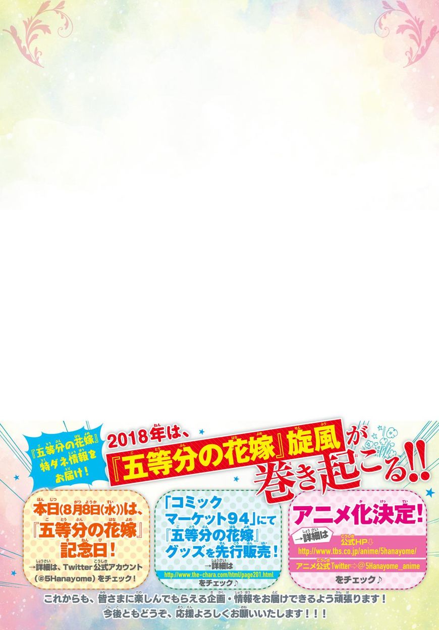 Read Go-Toubun no Hanayome EN Manga Online