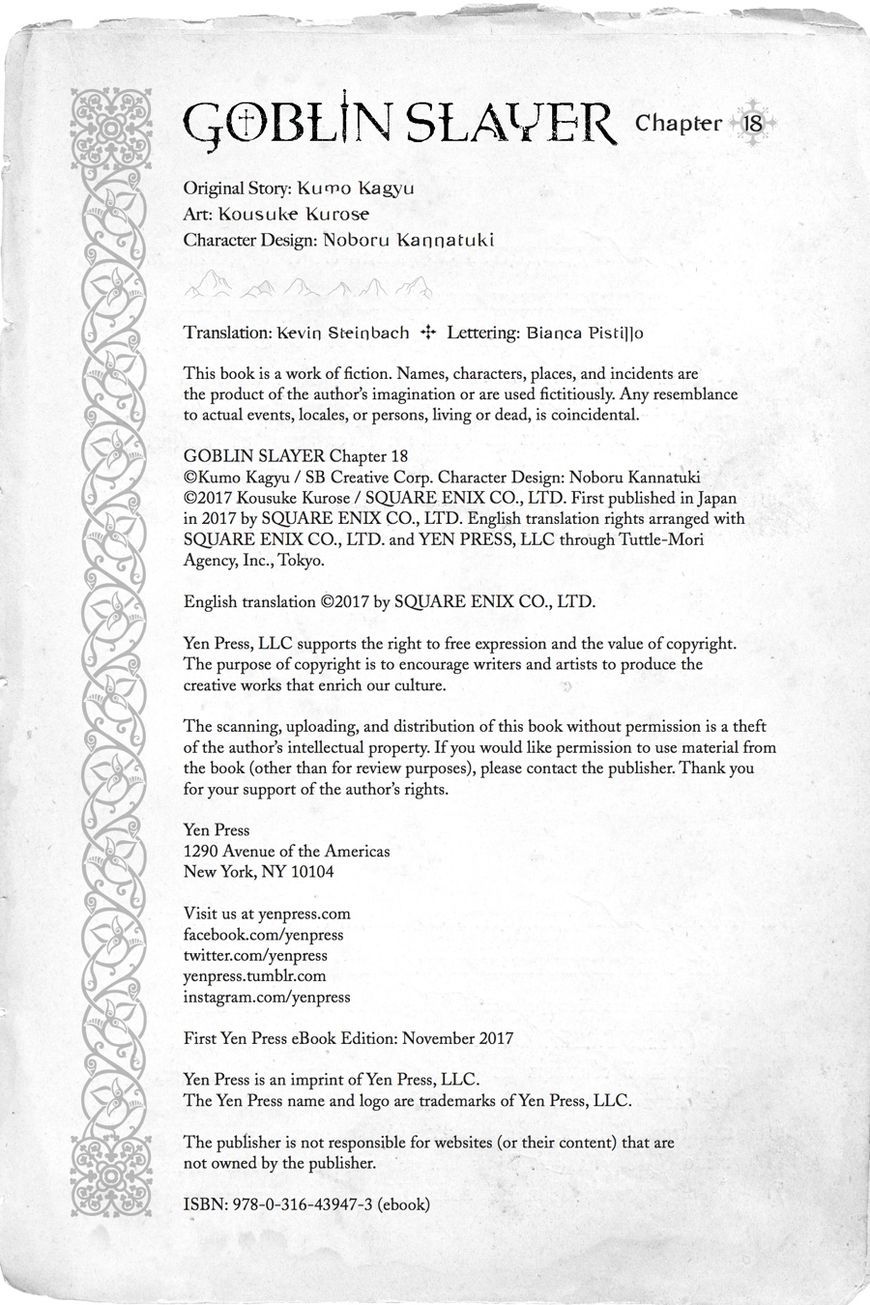 Read Goblin Slayer EN Manga Online