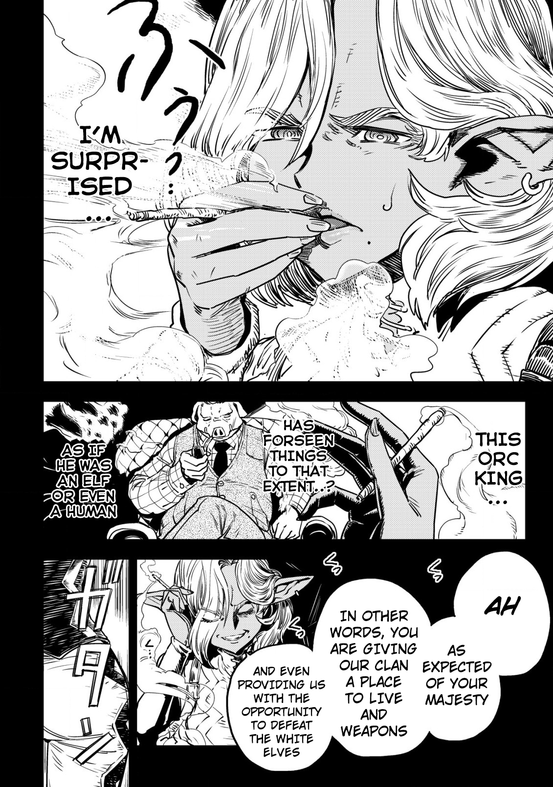 Read History of the Kingdom of the Orcsen։ How the Barbarian Orcish Nation Came to Burn Down the Peaceful Elfland EN Manga Online