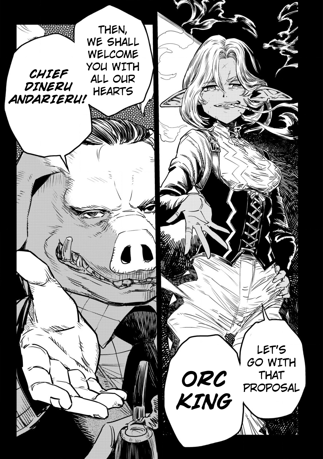 Read History of the Kingdom of the Orcsen։ How the Barbarian Orcish Nation Came to Burn Down the Peaceful Elfland EN Manga Online