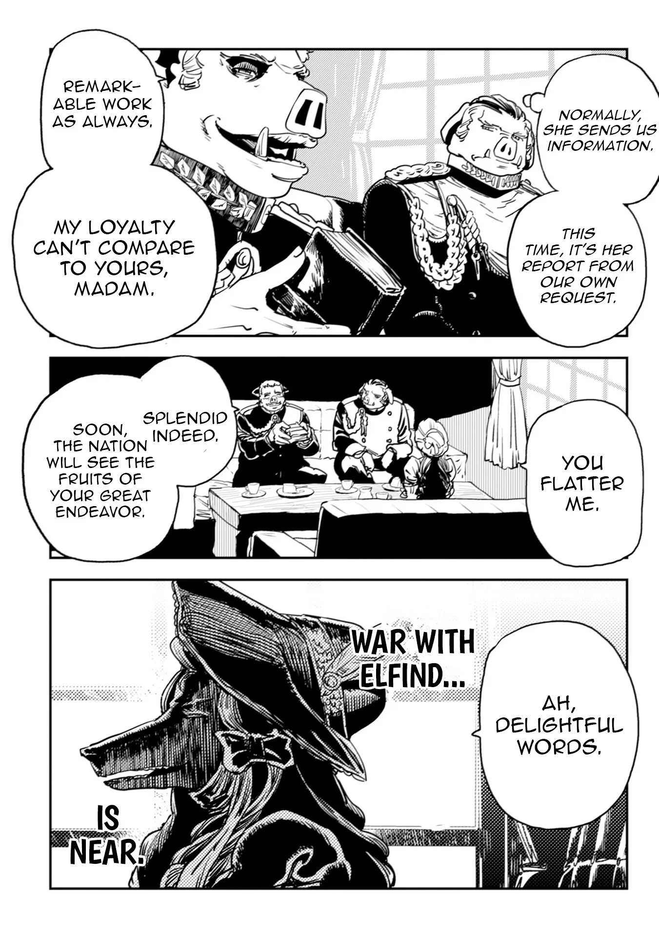 Read History of the Kingdom of the Orcsen։ How the Barbarian Orcish Nation Came to Burn Down the Peaceful Elfland EN Manga Online