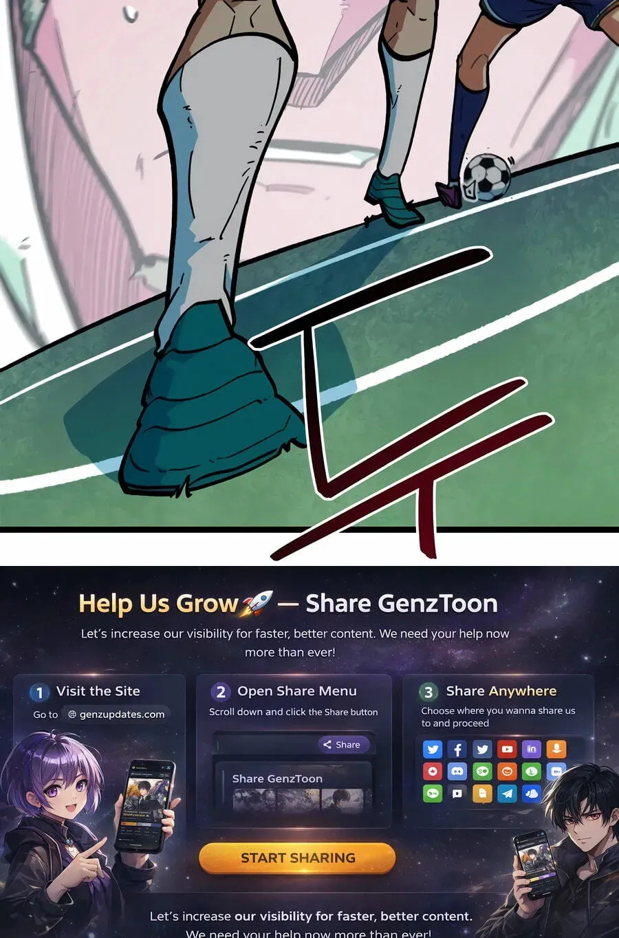 Read Im Being Misunderstood as a Soccer Genius EN Manga Online