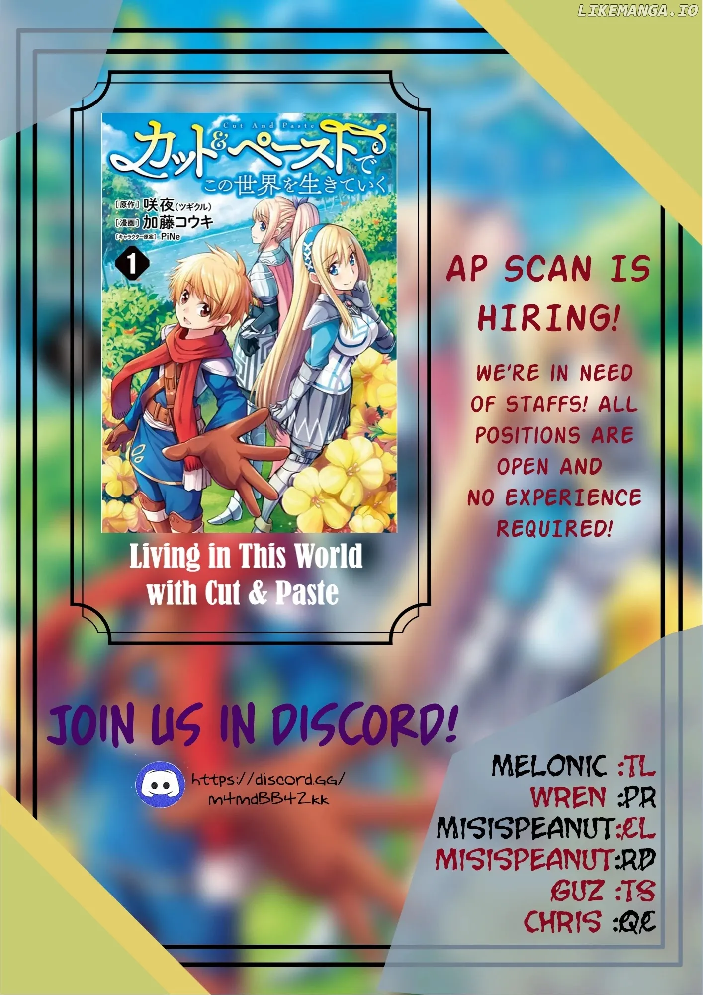Read Living In This World With Cut Paste EN Manga Online