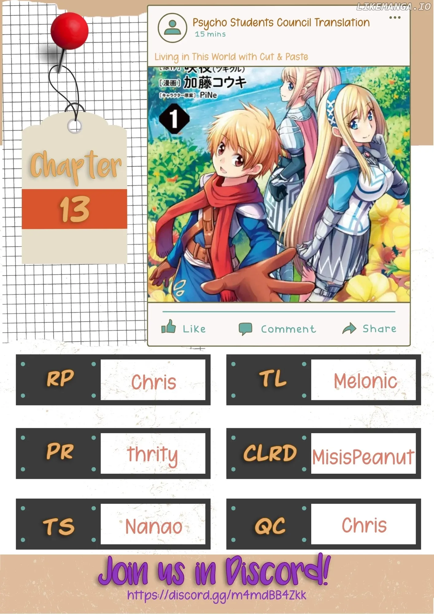 Read Living In This World With Cut Paste EN Manga Online