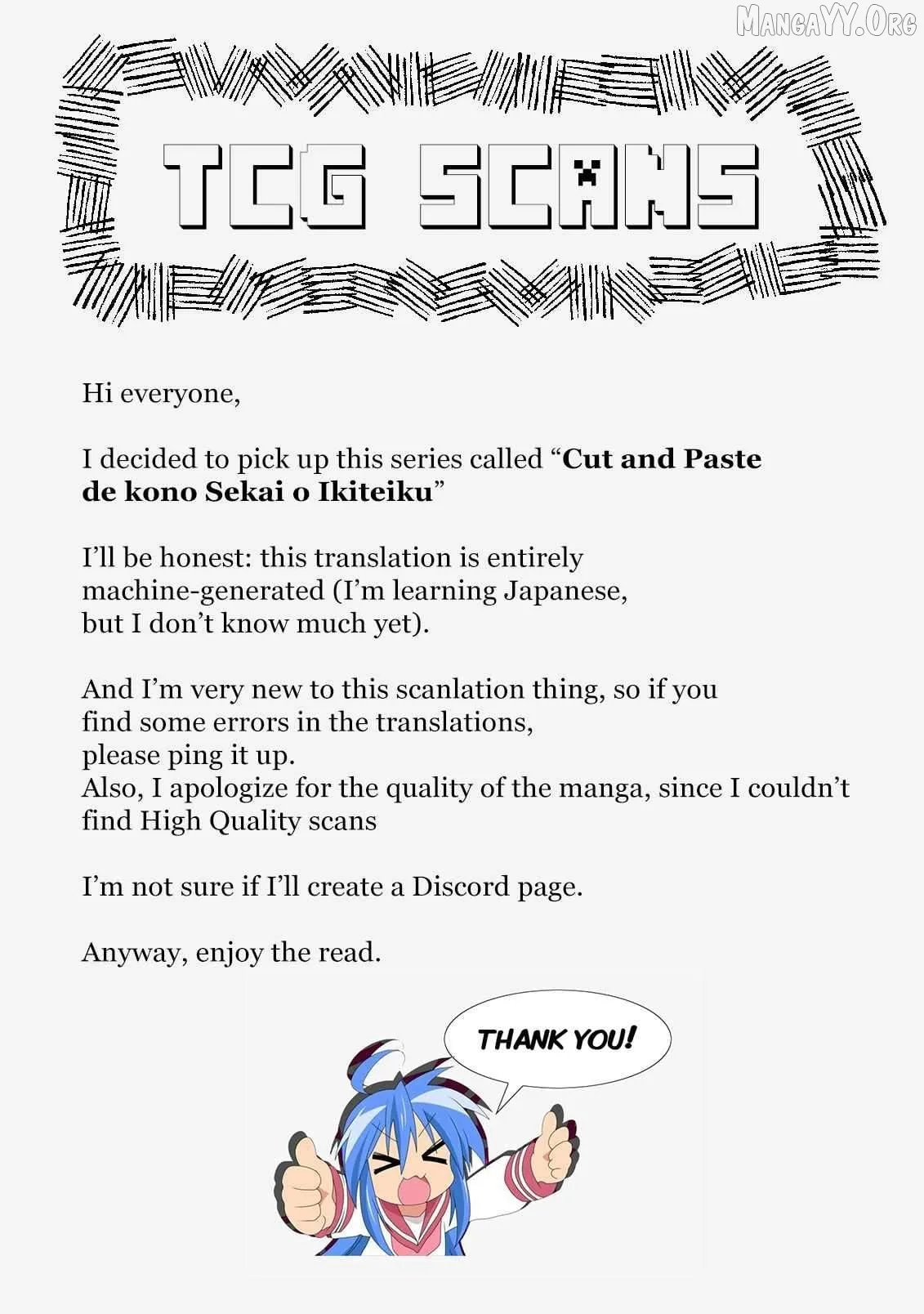 Read Living In This World With Cut Paste EN Manga Online