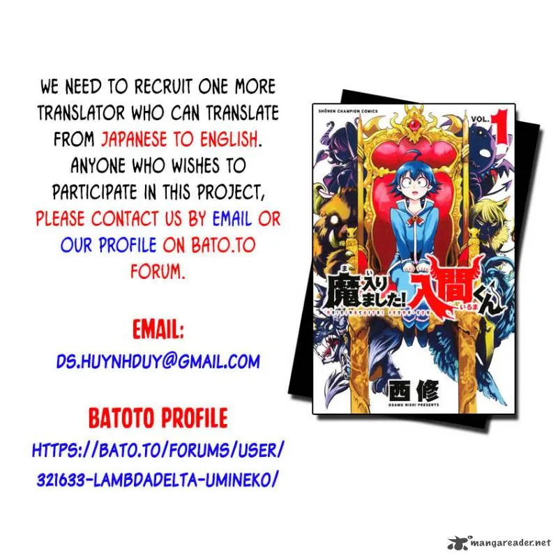 Read Mairimashita Iruma Kun EN Manga Online