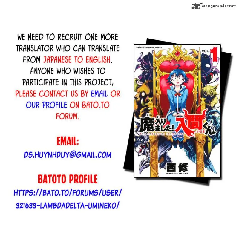 Read Mairimashita Iruma Kun EN Manga Online
