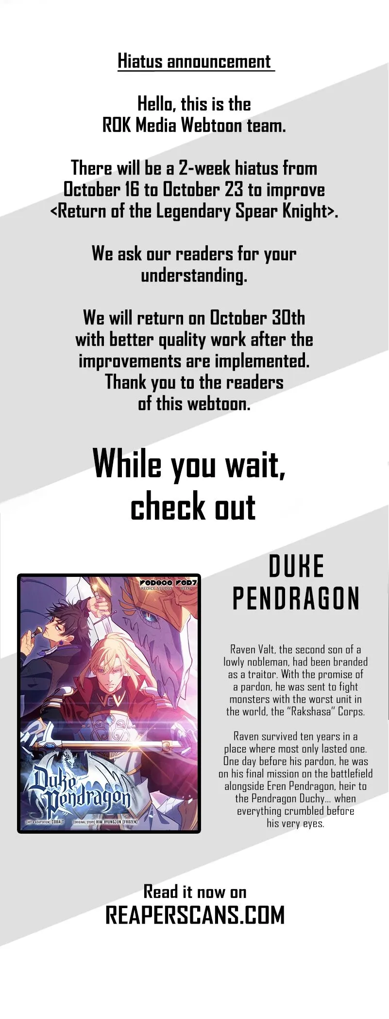 Read Return of the Legendary Spear Knight EN Manga Online