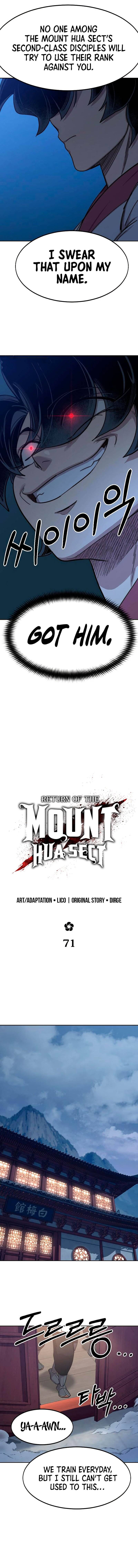 Read Return of the Mount Hua Sect EN Manga Online