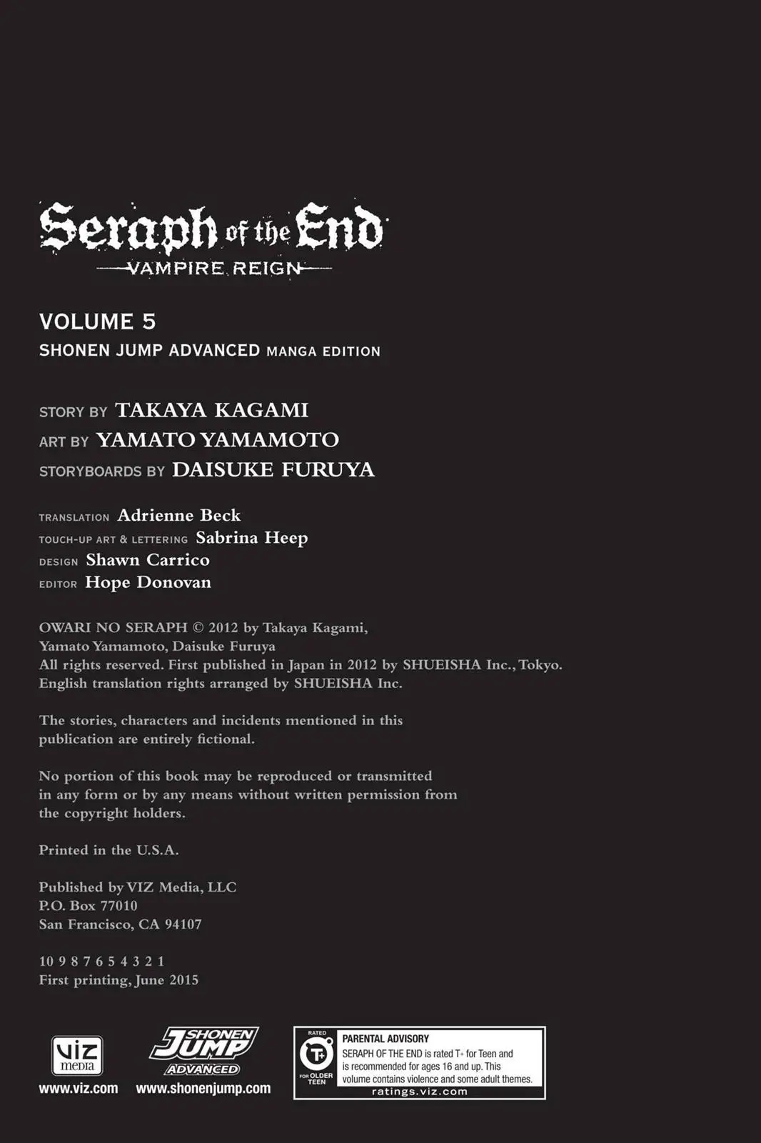 Read Seraph of the End Vampire Reign EN Manga Online