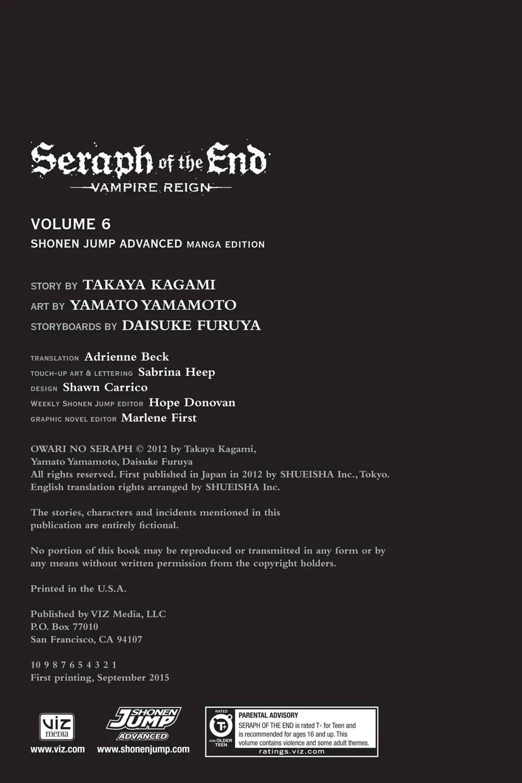 Read Seraph of the End Vampire Reign EN Manga Online