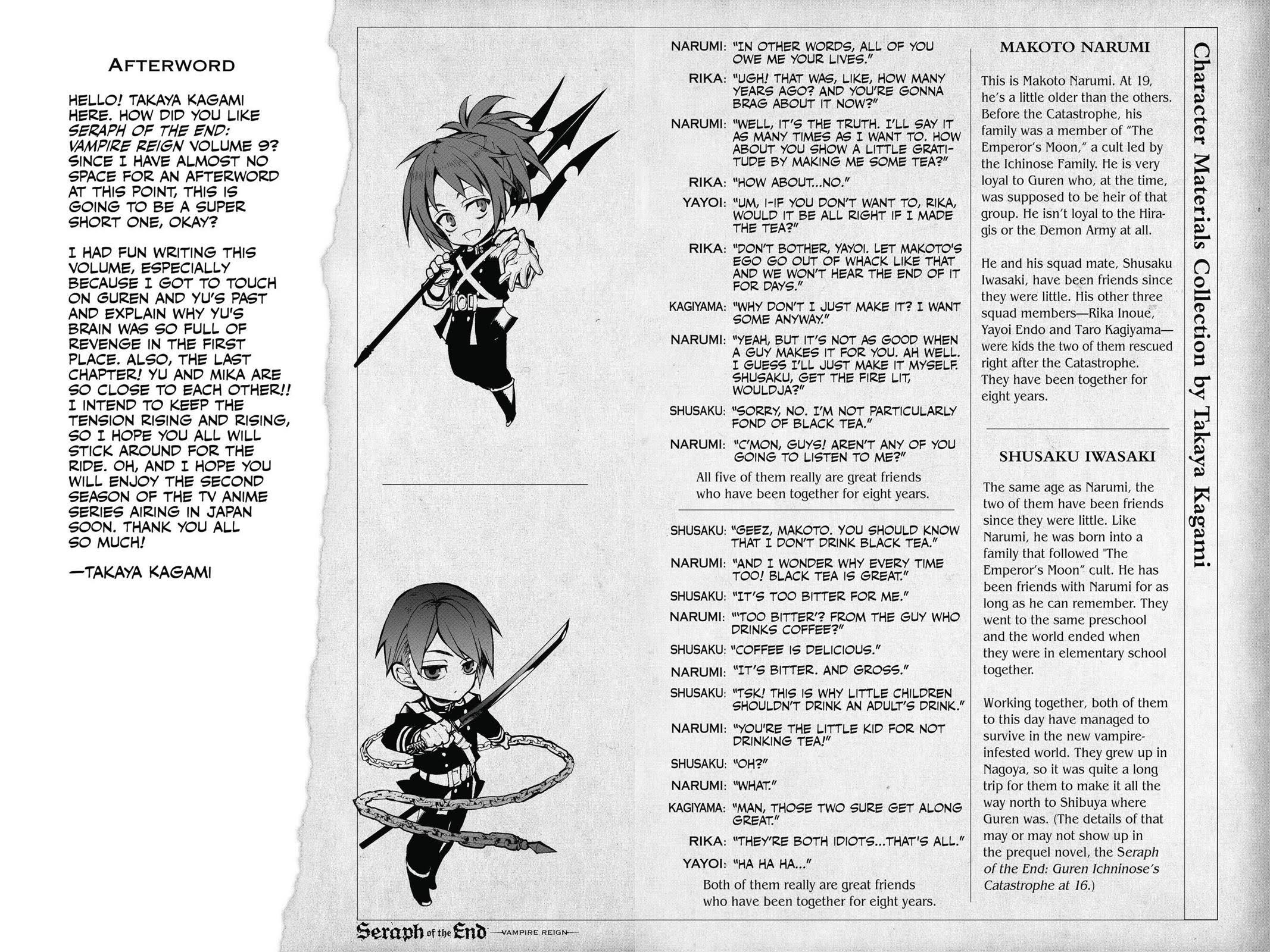 Read Seraph of the End Vampire Reign EN Manga Online
