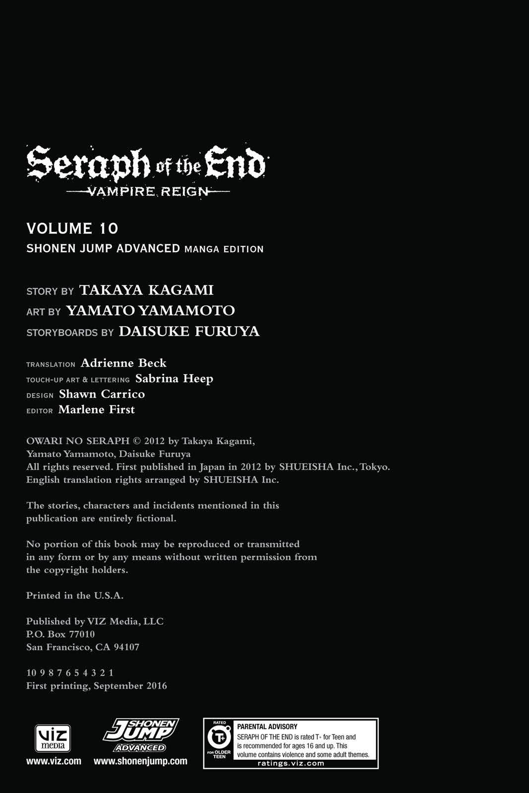 Read Seraph of the End Vampire Reign EN Manga Online