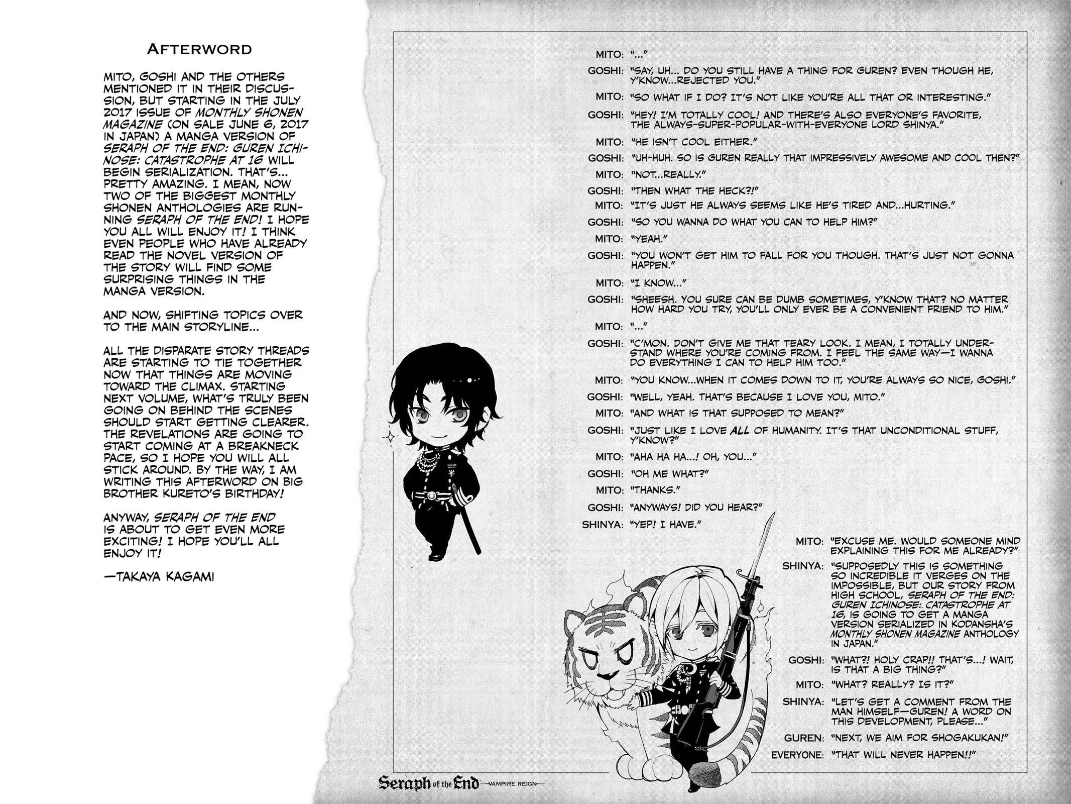 Read Seraph of the End Vampire Reign EN Manga Online