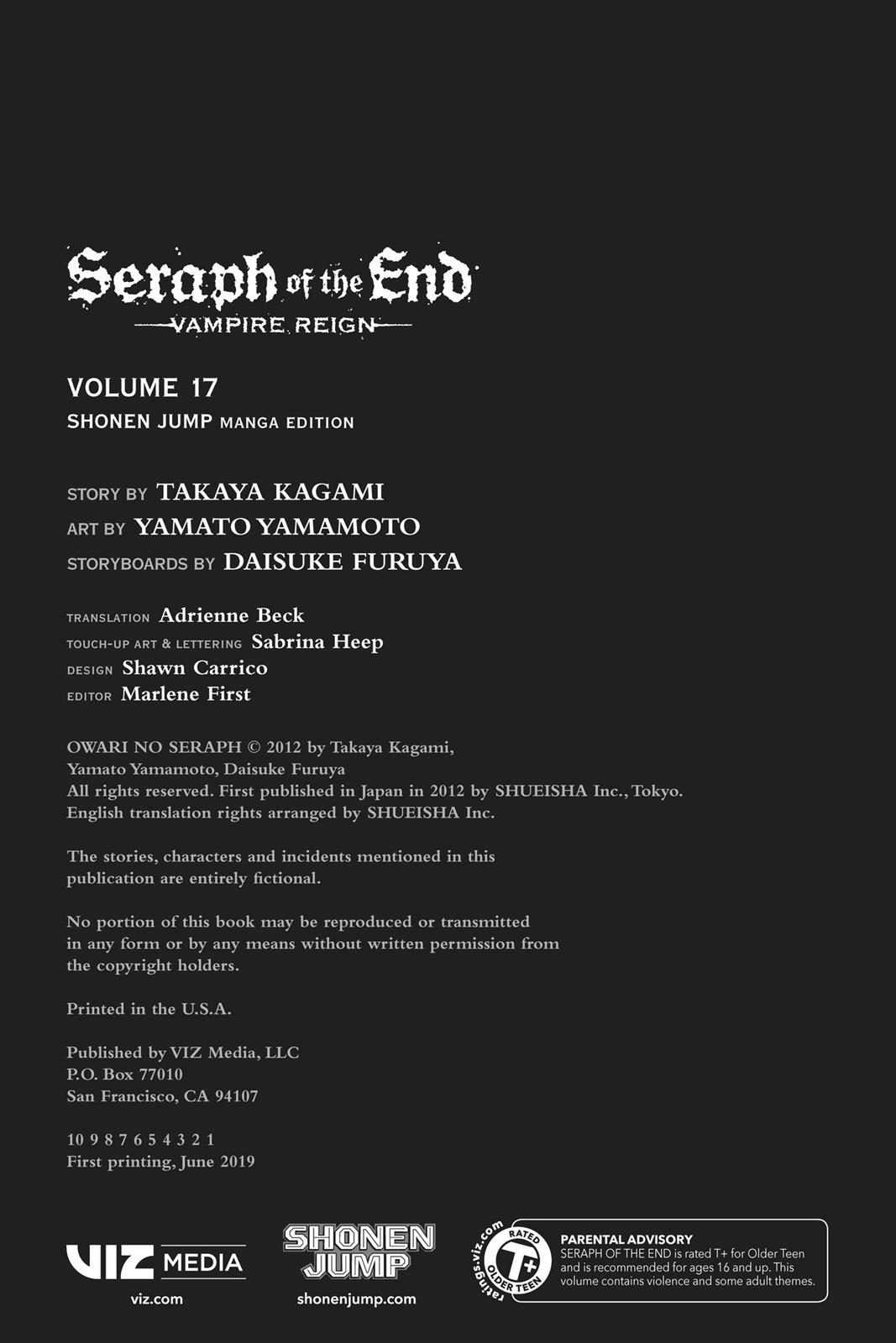 Read Seraph of the End Vampire Reign EN Manga Online