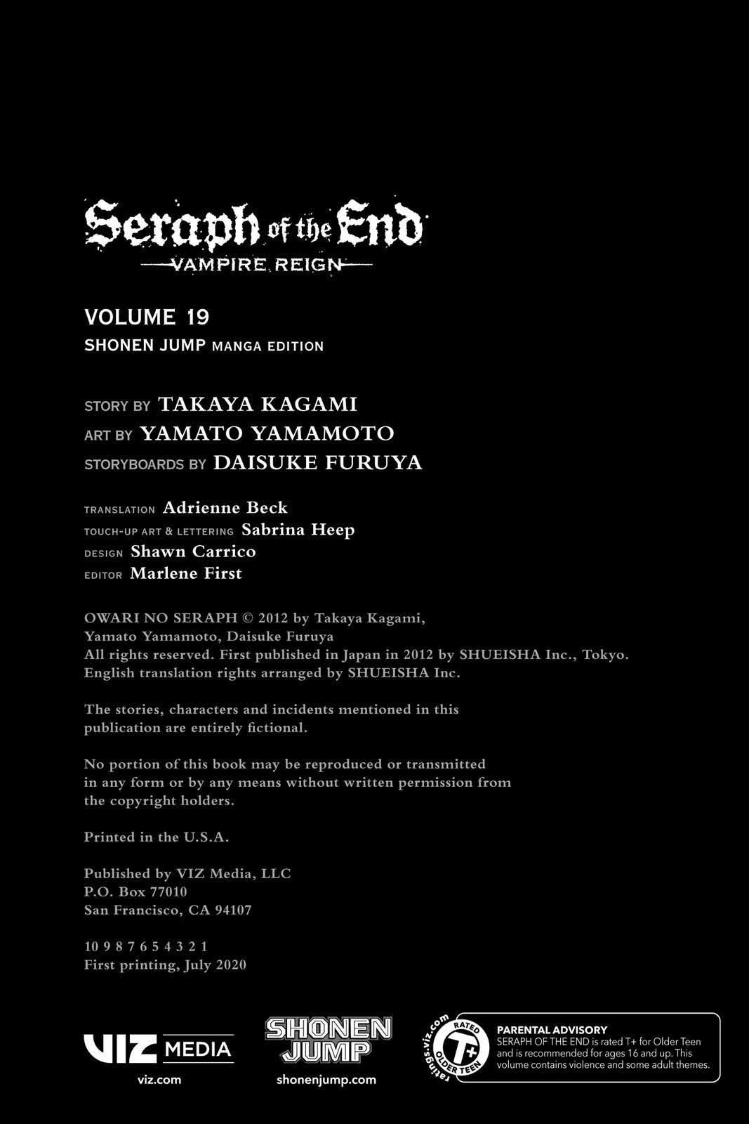 Read Seraph of the End Vampire Reign EN Manga Online