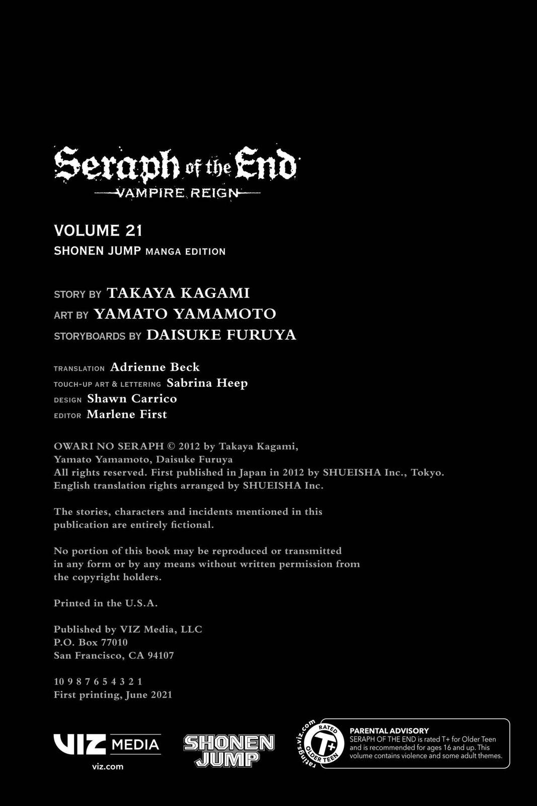Read Seraph of the End Vampire Reign EN Manga Online