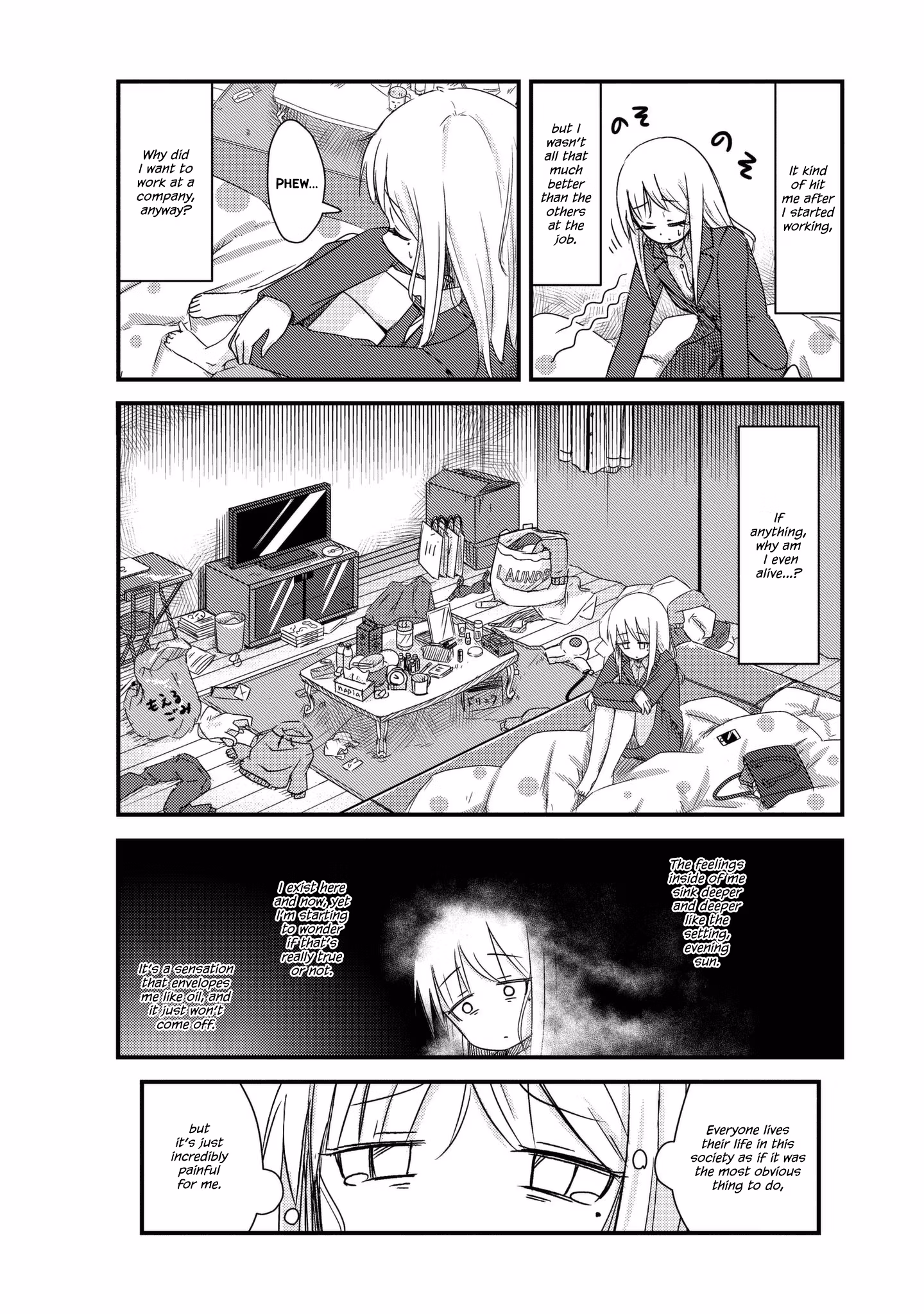 Read She doesn't know why she lives EN Manga Online