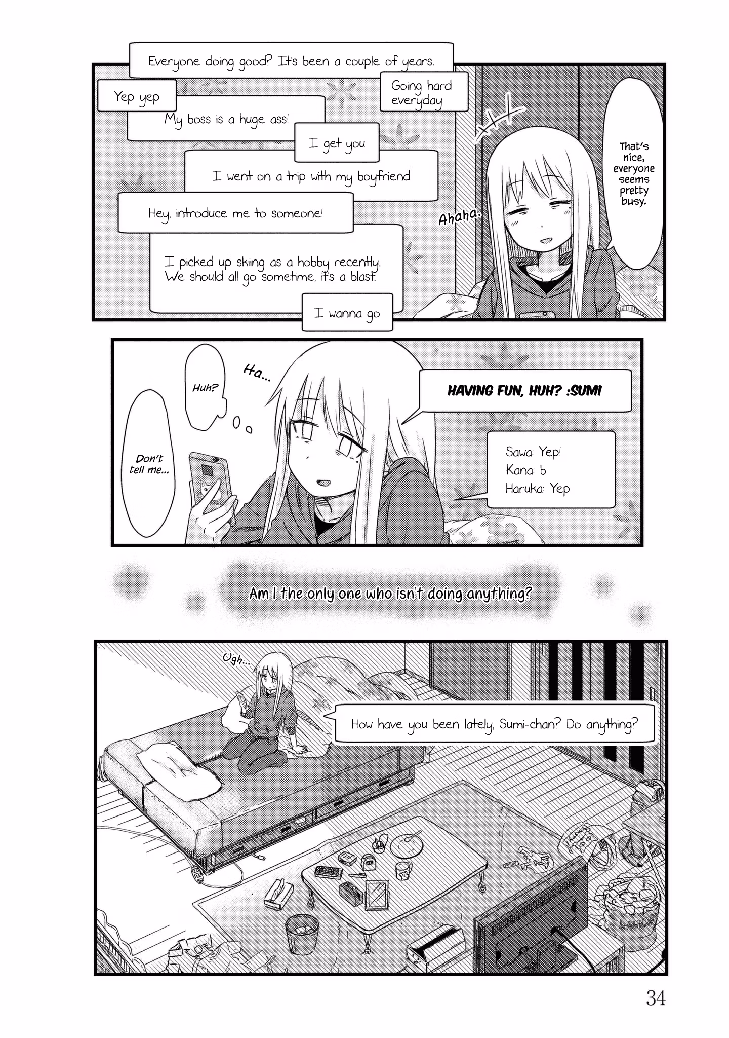 Read She doesn't know why she lives EN Manga Online