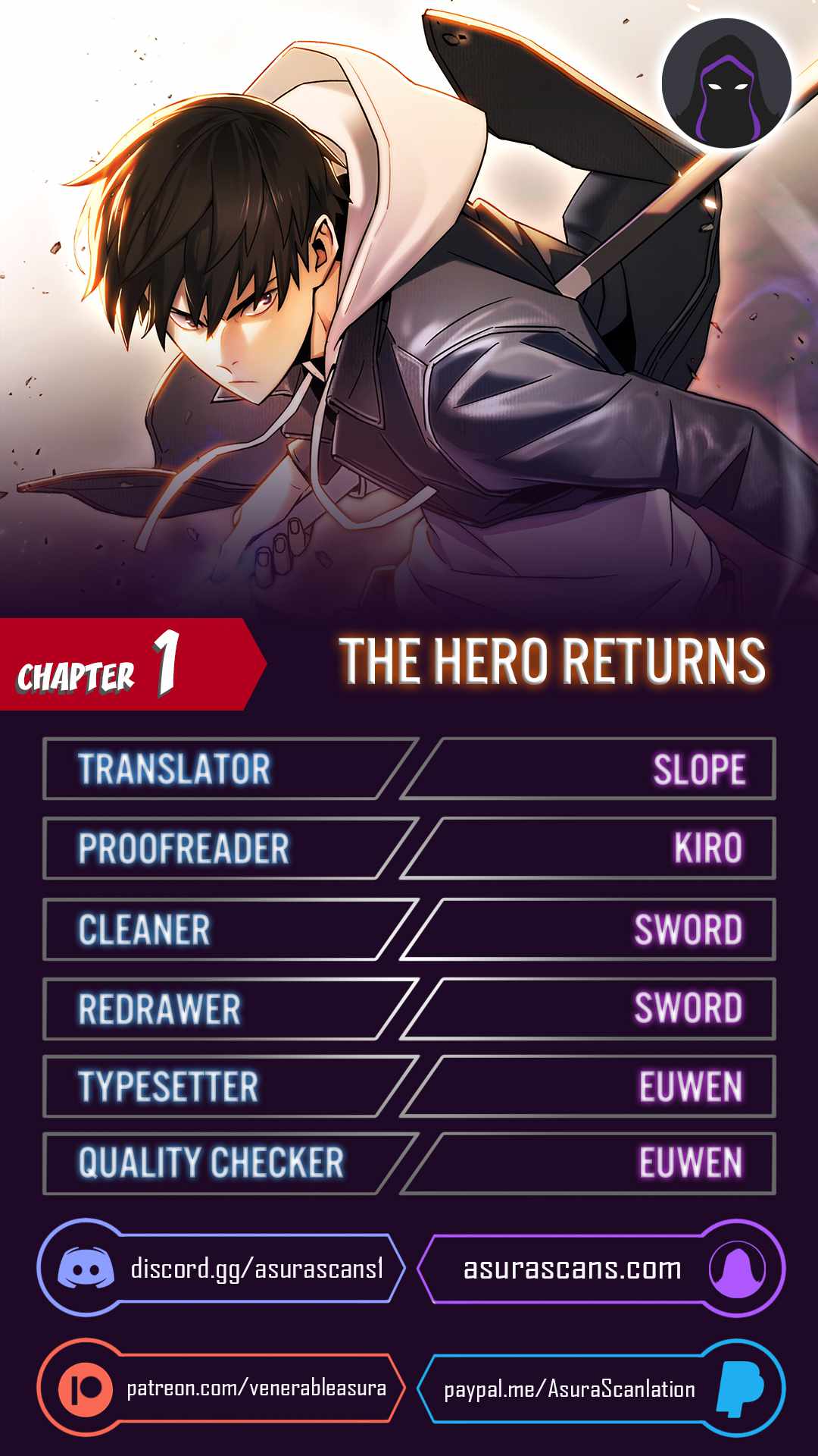 Read The Hero Returns EN Manga Online