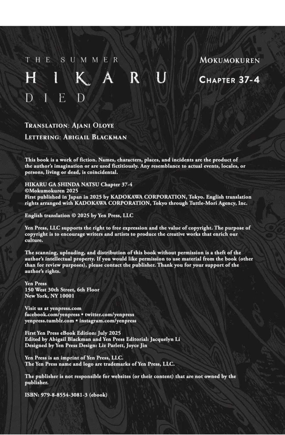 Read The Summer Hikaru Died EN Manga Online