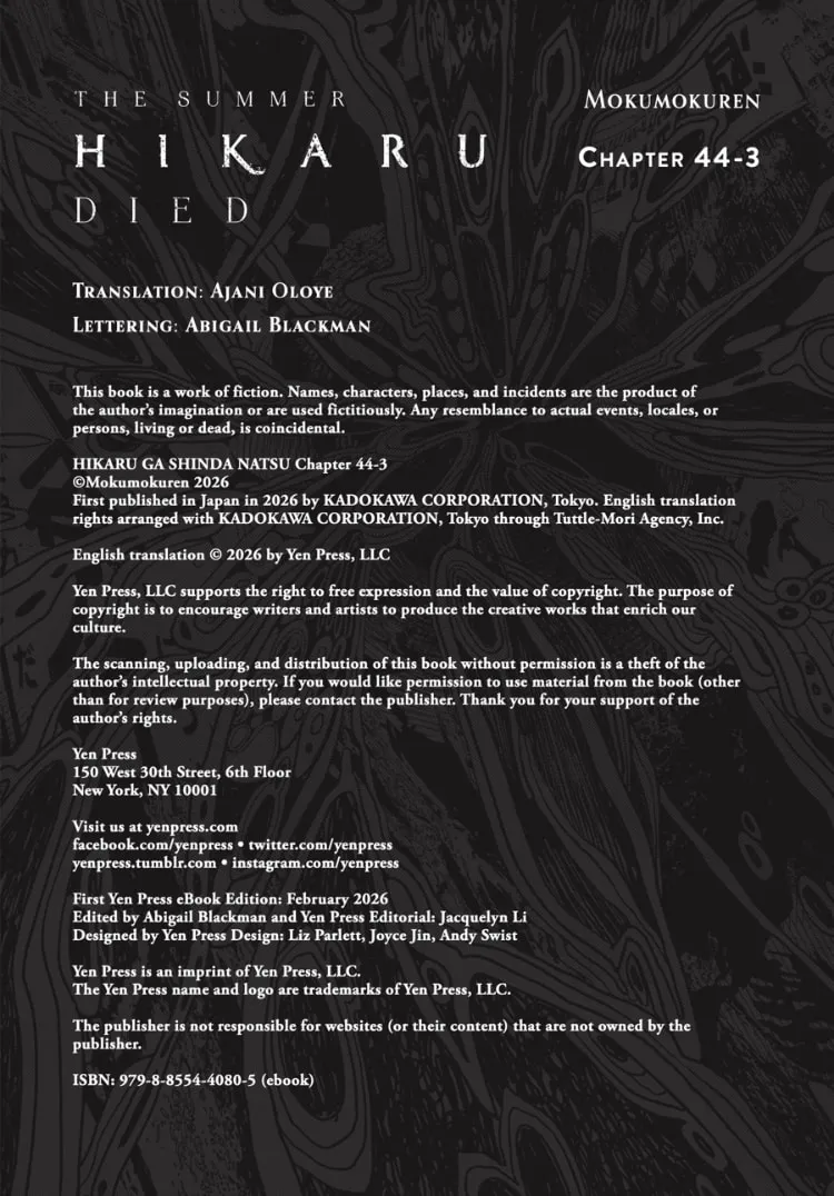 Read The Summer Hikaru Died EN Manga Online