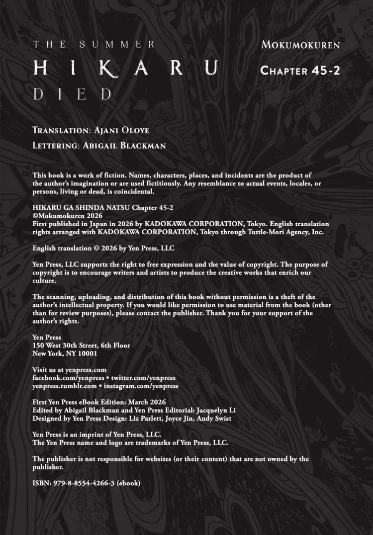 Read The Summer Hikaru Died EN Manga Online