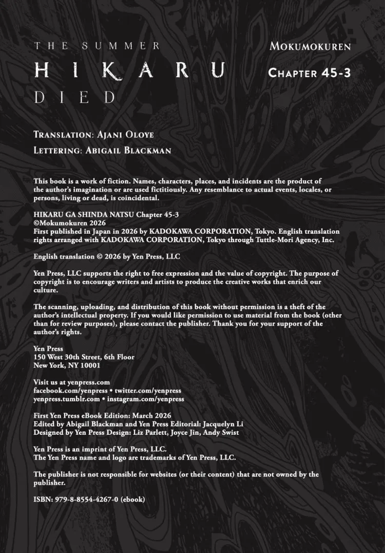 Read The Summer Hikaru Died EN Manga Online