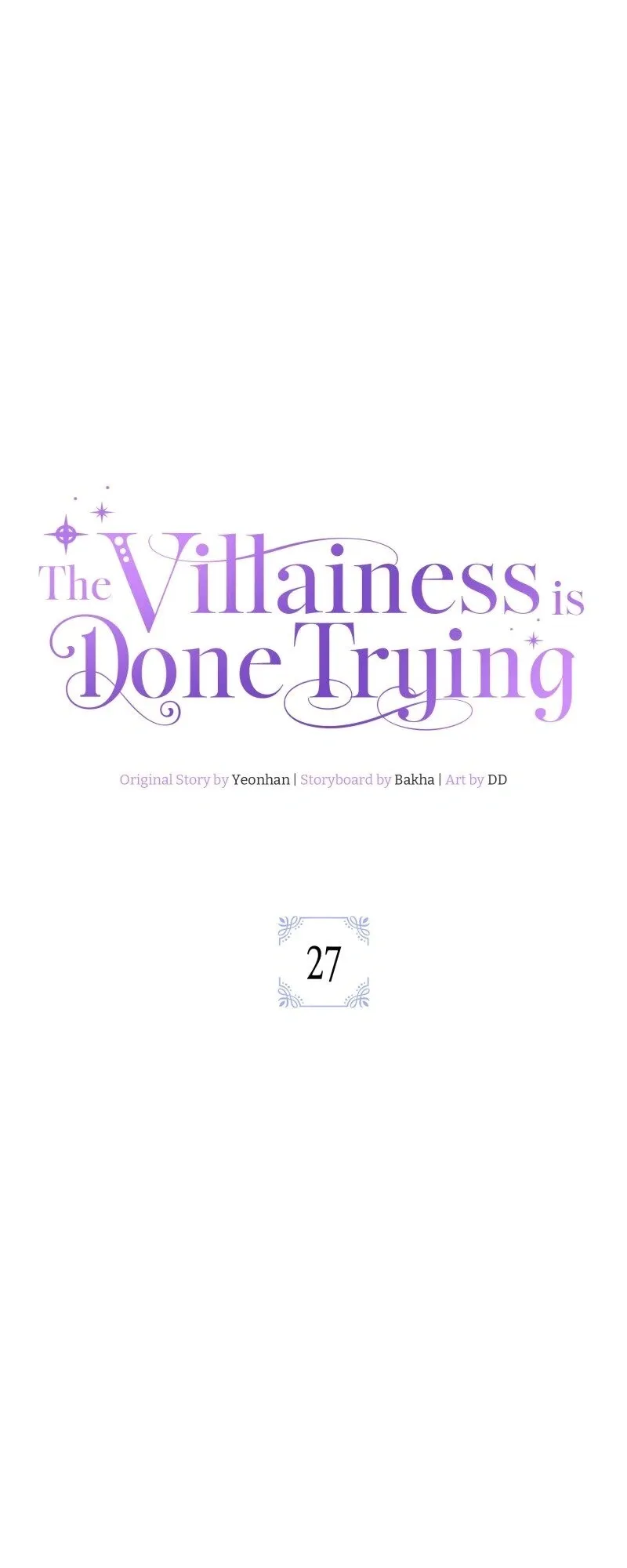 Read The Villainess Is Done Trying EN Manga Online