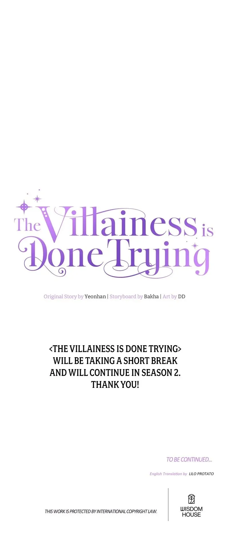 Read The Villainess Is Done Trying EN Manga Online