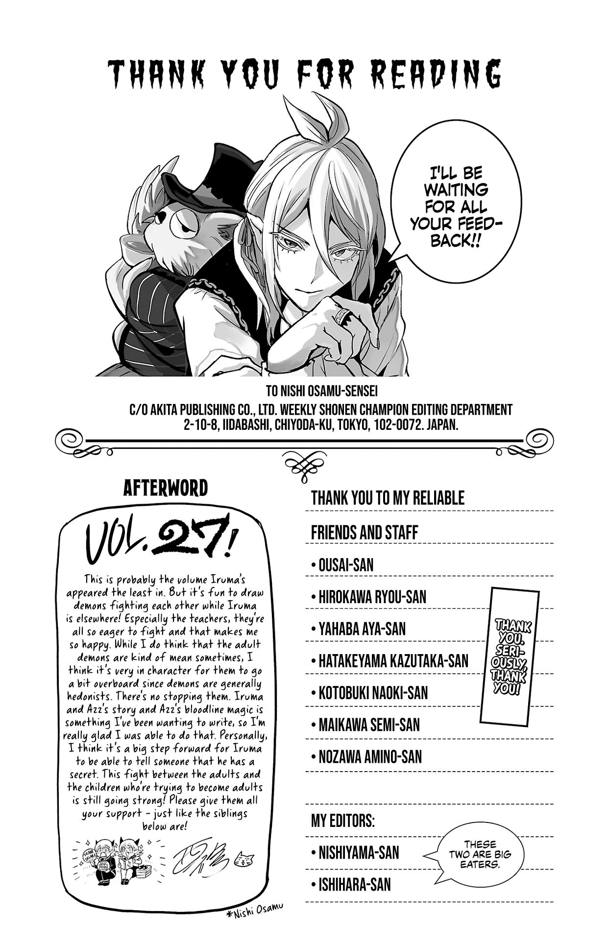 Read Welcome to Demon School! Iruma-kun EN Manga Online